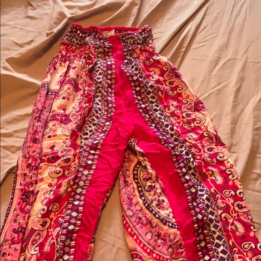 Pink Flare Pants